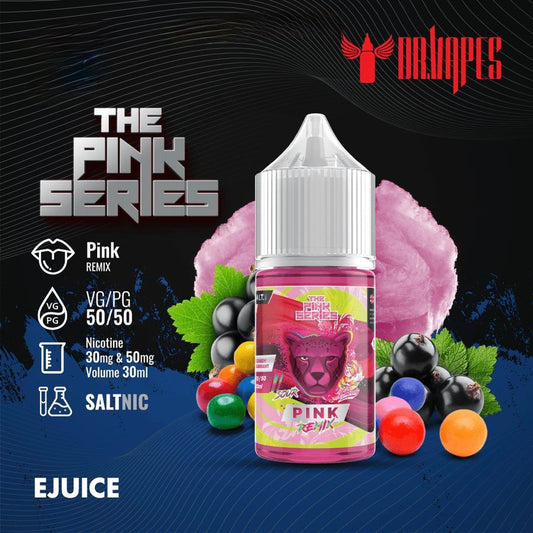 Dr Vapes Panther Series 30ml Salt Nic 30mg & 50mg Pink Remix flavor bottle