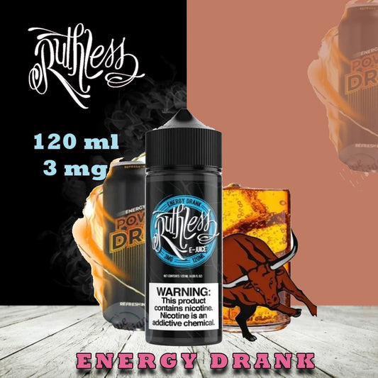 Ruthless 120 ml Freebase e‑Liquids 3 mg and 6 mg