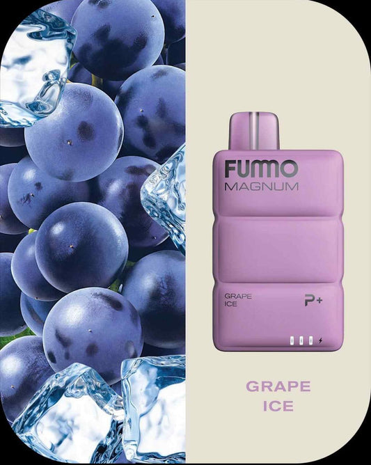 Fummo Magnum 8000 Puffs Disposable Vape 20mg Nicotine with Grape Ice Flavor