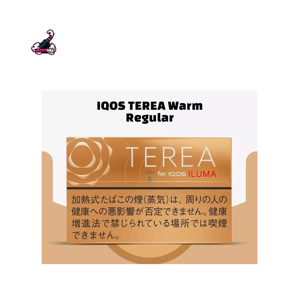 IQOS TEREA Japan Warm Regular packaging with branding on a white background