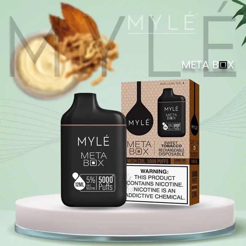 MYLE Meta Box 5000 Puffs Disposable Vape Sweet Tobacco Flavor