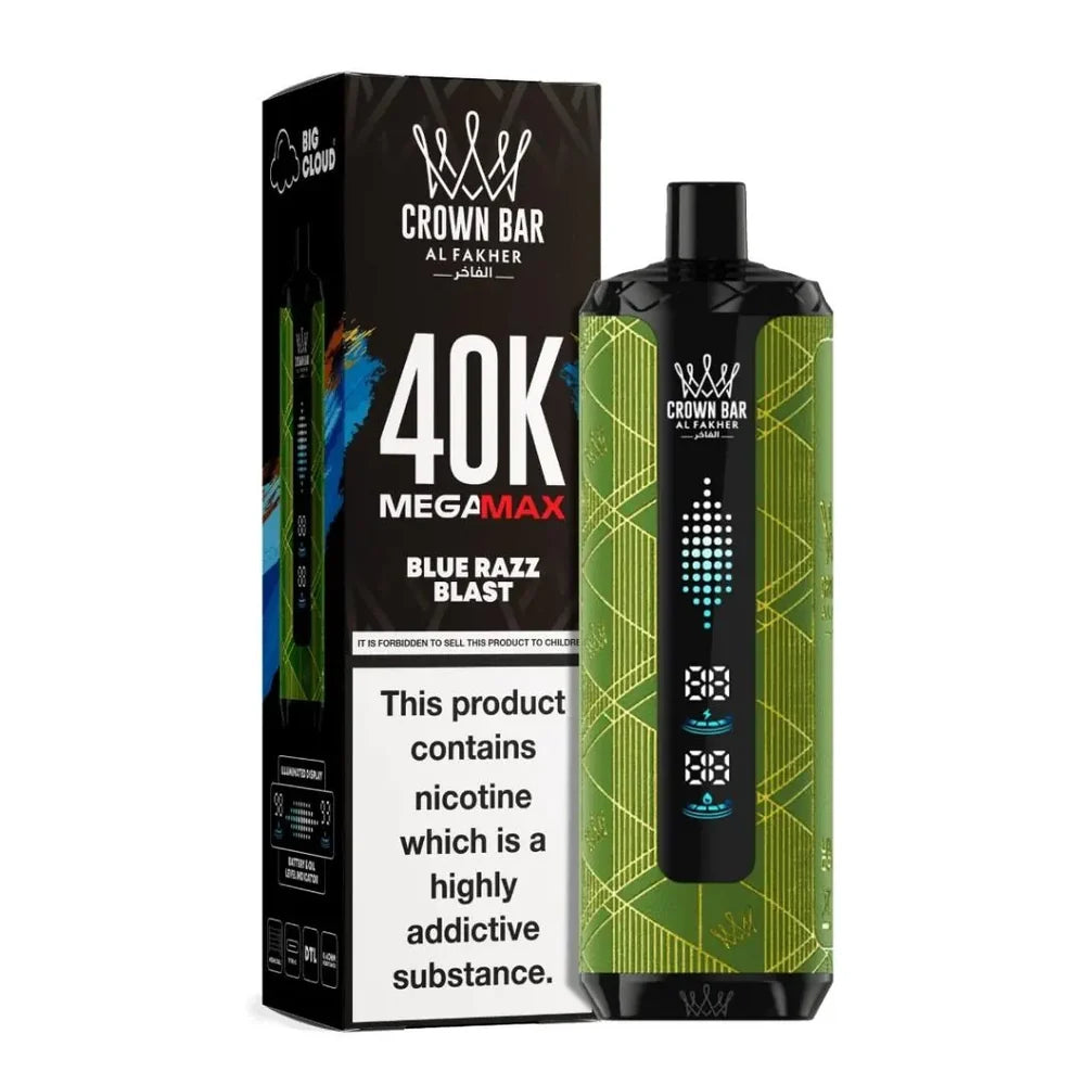 AL FAKHAR CROWN BAR MEGA MAX 40K PUFFS DISPOSABLE VAPE