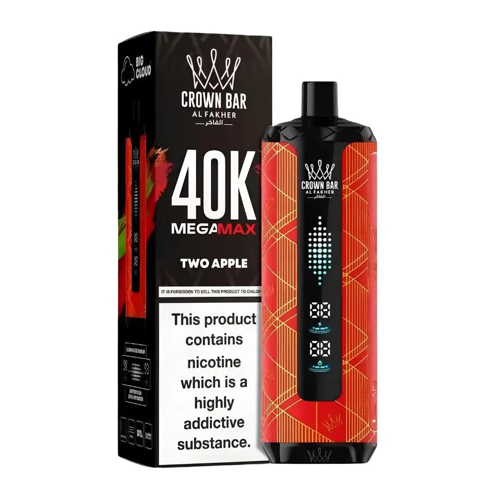 AL FAKHAR CROWN BAR MEGA MAX 40K PUFFS DISPOSABLE VAPE