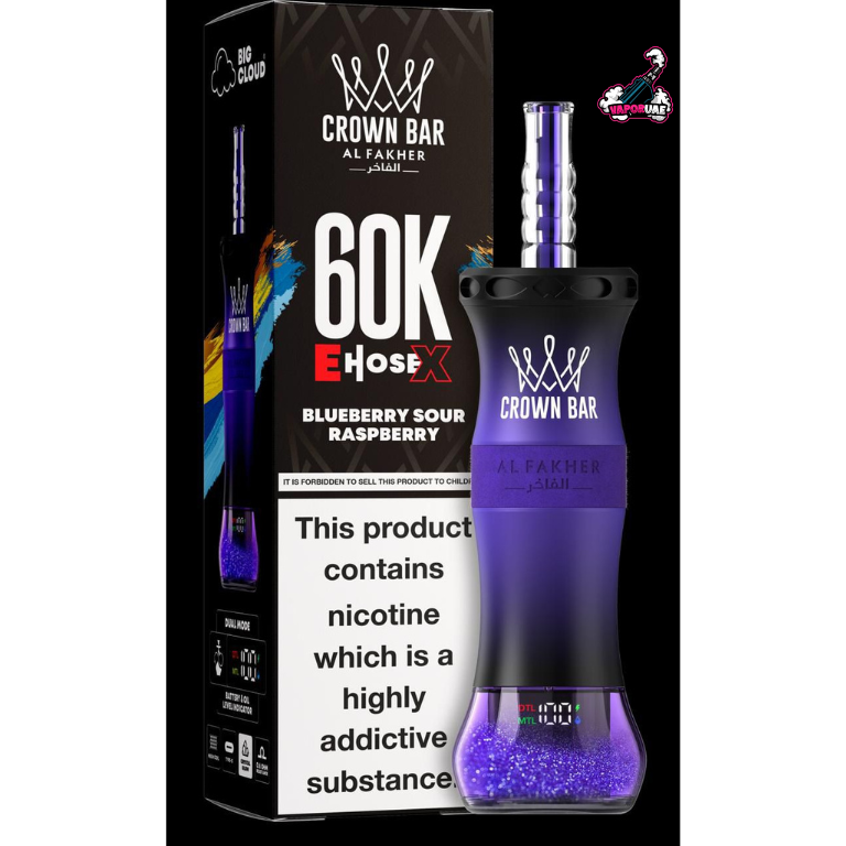 Al Fakher E Hose X 60000 Puffs Crown Bar Hookah