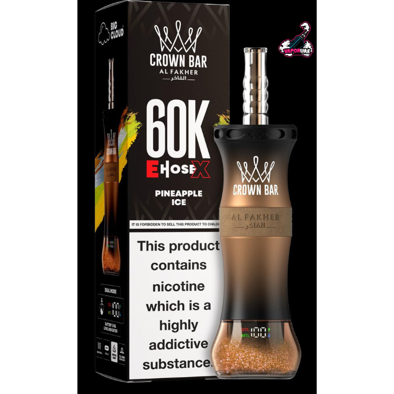 Al Fakher E Hose X 60000 Puffs Crown Bar Hookah