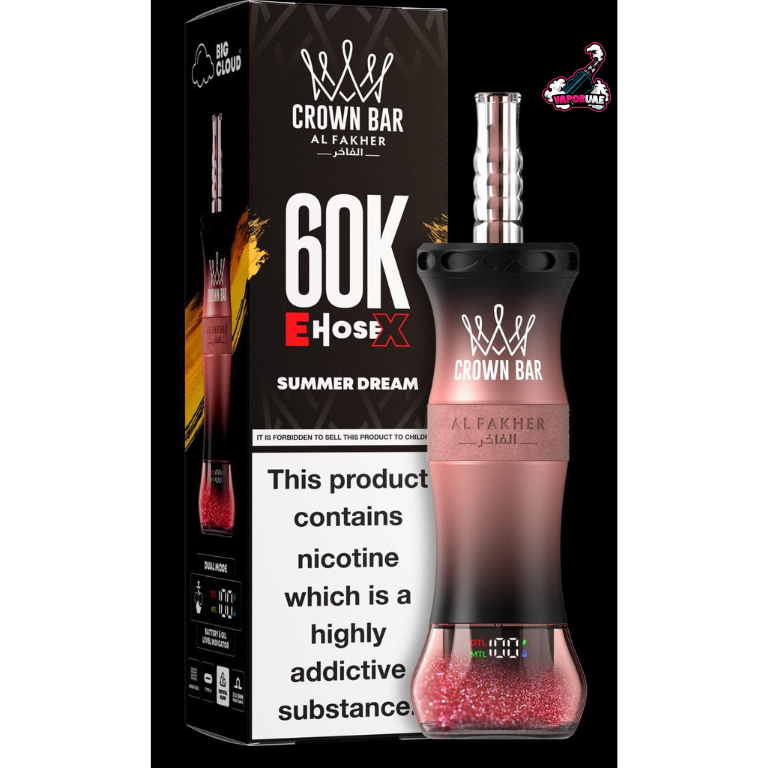 Al Fakher E Hose X 60000 Puffs Crown Bar Hookah