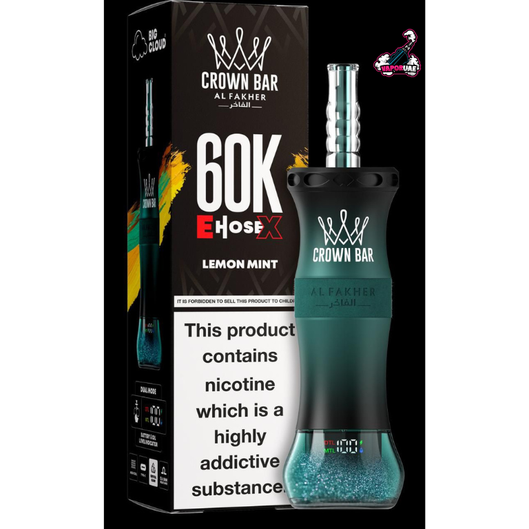 Al Fakher E Hose X 60000 Puffs Crown Bar Hookah