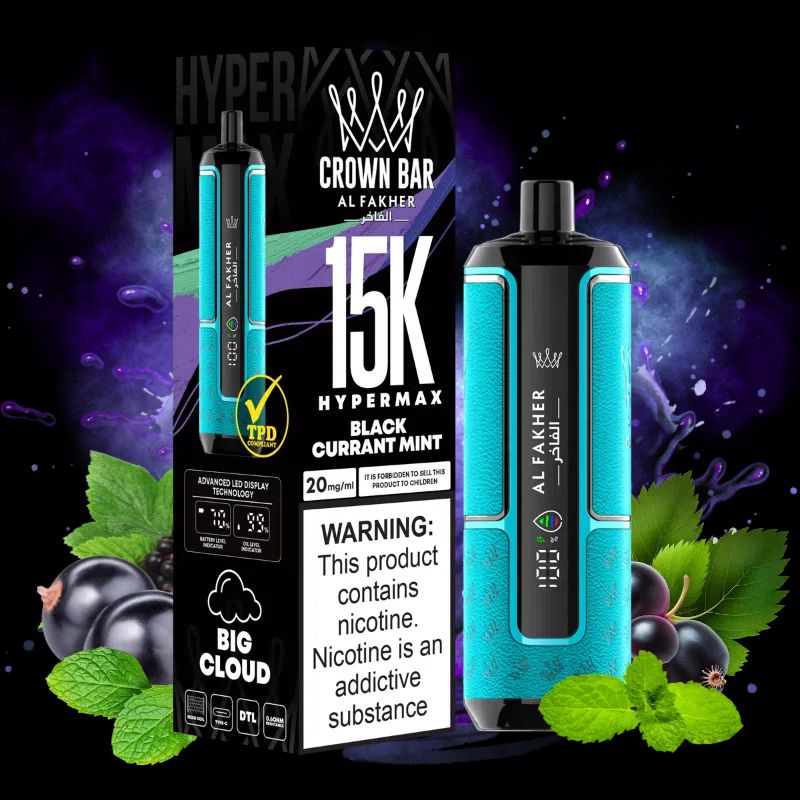Alfakher 15k puffs Black Currant Mint