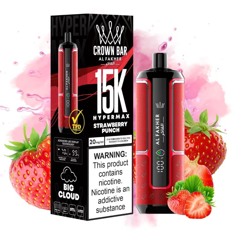 Alfakher 15k puffs Strawberry Punch