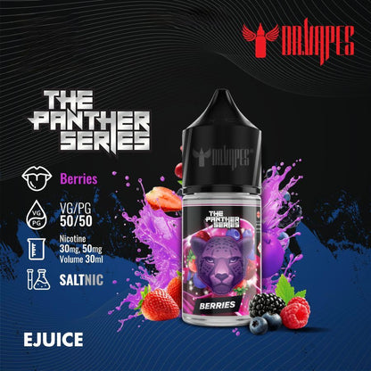 Dr Vapes Panther Series 30ml Salt Nic 30mg & 50mg Berries flavor bottle
