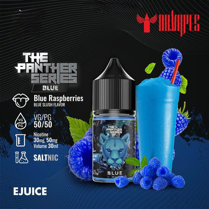 Dr Vapes Panther Series 30ml Salt Nic 30mg & 50mg Blue Raspberries flavor bottle