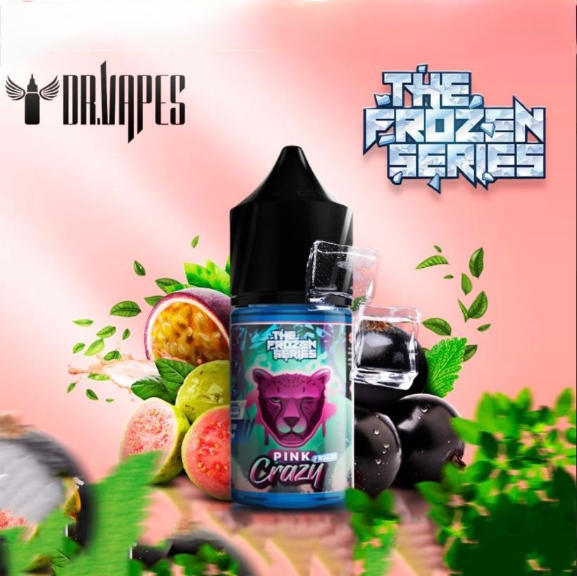 Dr Vapes Panther Series 30ml Salt Nic 30mg & 50mg Pink Crazy flavor bottle