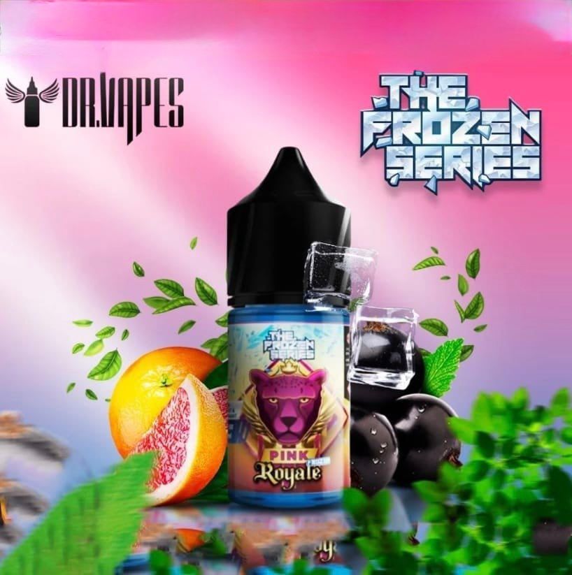 Dr Vapes Panther Series 30ml Salt Nic 30mg & 50mg Pink Royale flavor bottle