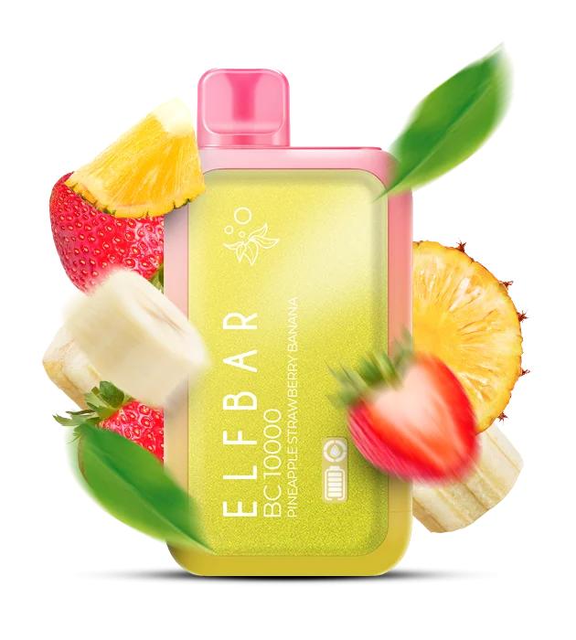 ELFBAR BC10000 Puffs Disposable Vape 20mg Nicotine with Pineapple Strawberry Banana