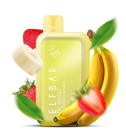 ELFBAR BC10000 Puffs Disposable Vape 20mg Nicotine with Strawberry Banana