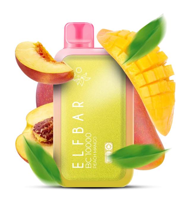 ELFBAR BC10000 Puffs Disposable Vape 20mg Nicotine with peach and mango slices