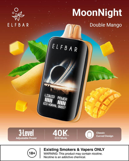ELFBar MoonNight 40000 Puffs Disposable Vape Double Mango Flavors