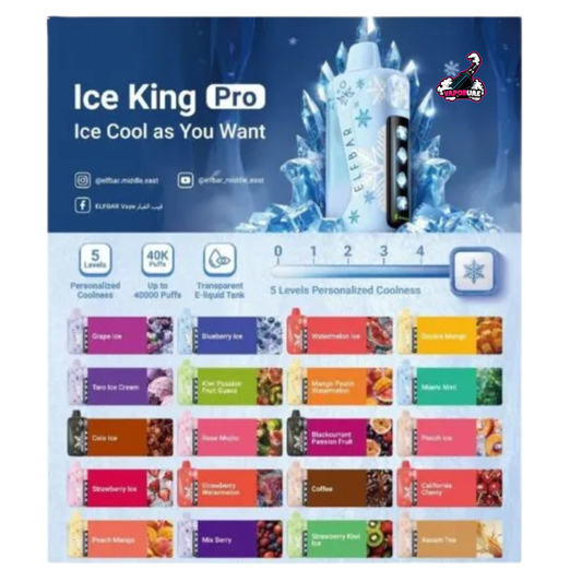 Elf Bar Ice King Pro 40000 Puffs Disposable Vape in Dubai