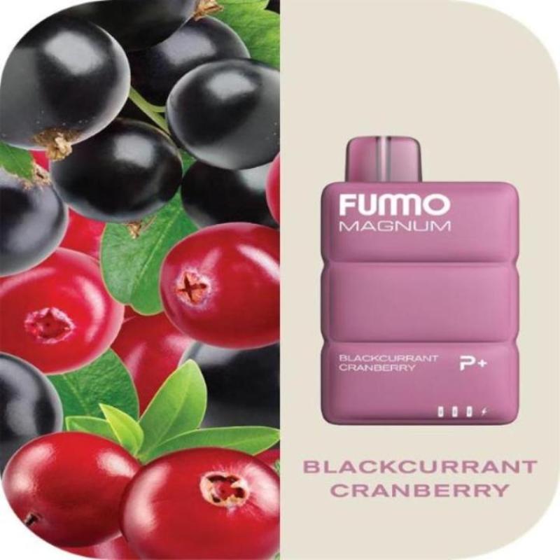 Fummo Magnum 8000 Puffs Disposable Vape 20mg Nicotine with Blackcurrant Cranberry Flavor