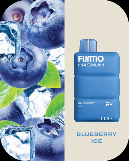 Fummo Magnum 8000 Puffs Disposable Vape 20mg Nicotine with Blueberry Ice Flavor