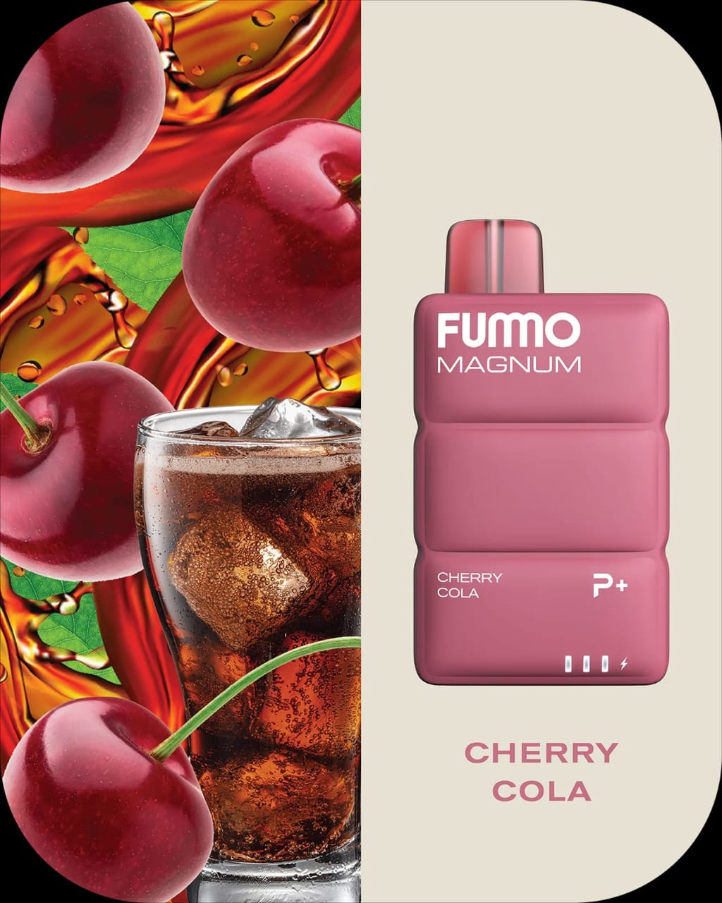 Fummo Magnum 8000 Puffs Disposable Vape 20mg Nicotine with Cherry Cola Flavor