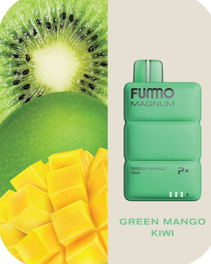 Fummo Magnum 8000 Puffs Disposable Vape 20mg Nicotine with Green Mango Kiwi Flavor