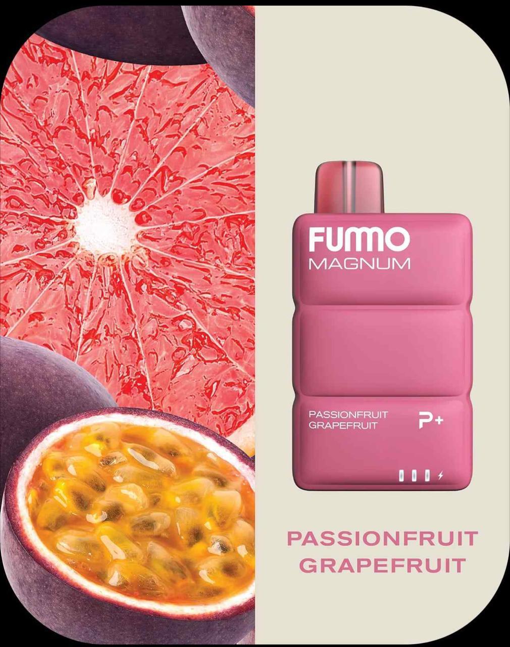 Fummo Magnum 8000 Puffs Disposable Vape 20mg Nicotine with Passionfruit Grapefruit Flavor