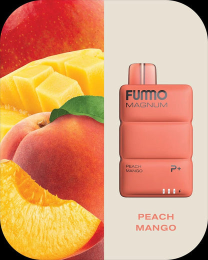 Fummo Magnum 8000 Puffs Disposable Vape 20mg Nicotine with Peach Mango Flavor