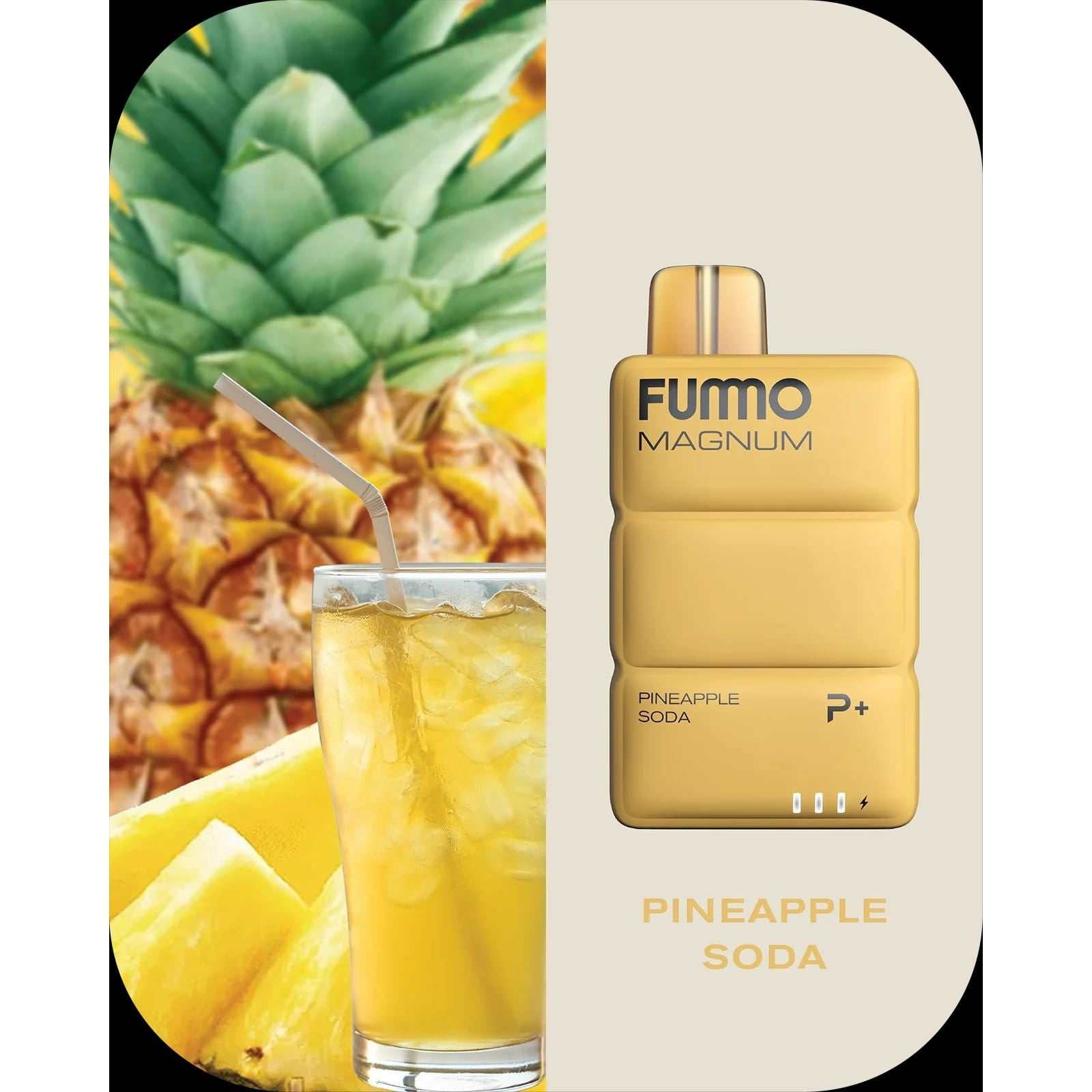 Fummo Magnum 8000 Puffs Disposable Vape 20mg Nicotine with Pineapple Soda Flavor
