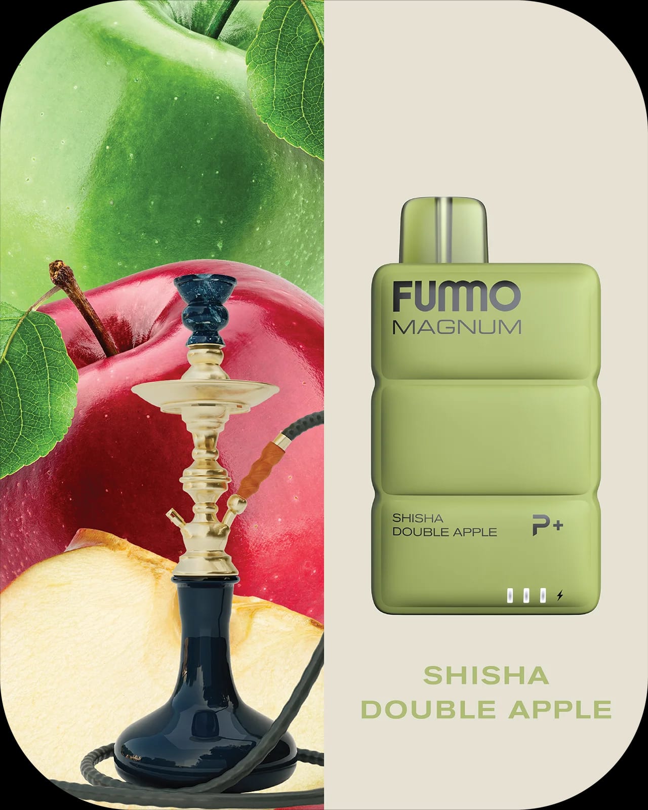 Fummo Magnum 8000 Puffs Disposable Vape 20mg Nicotine with Shisha Double Apple Flavor