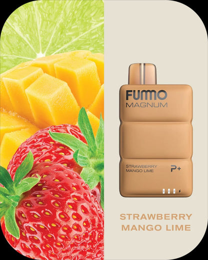 Fummo Magnum 8000 Puffs Disposable Vape 20mg Nicotine with Strawberry Mango Lime Flavor