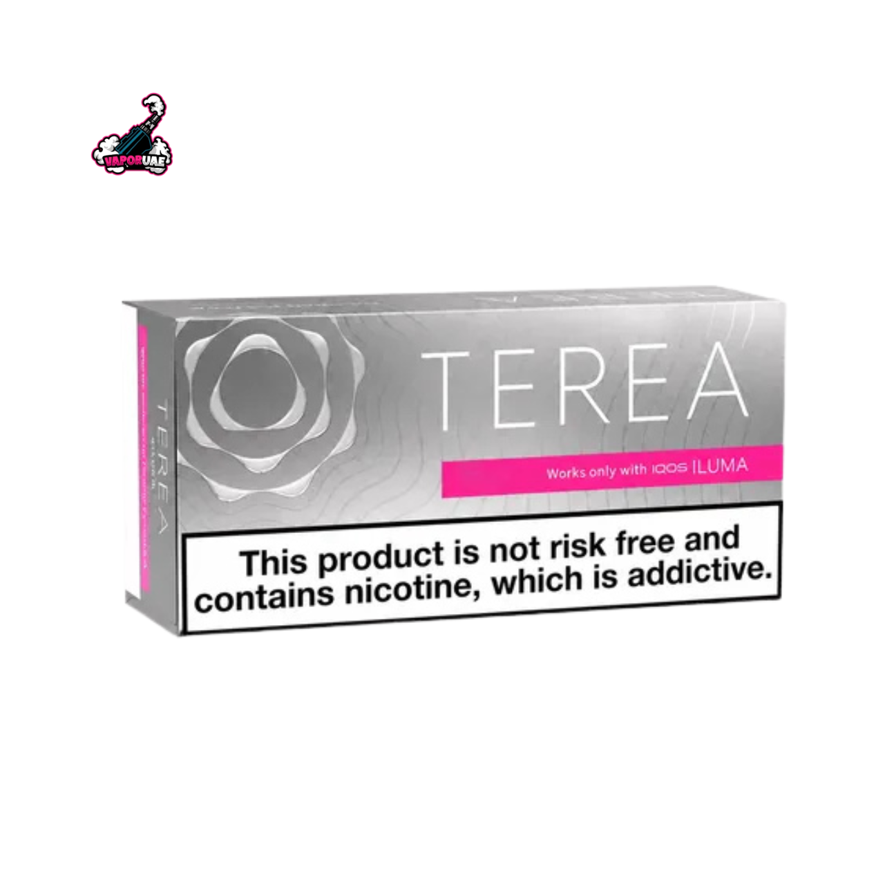 IQOS TEREA Switzerland Silver flavor pack on a white background