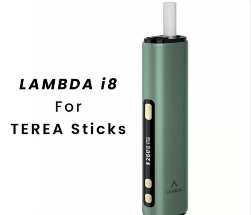 Lambda i8 HNB Device for TEREA Sticks Green color on a white background
