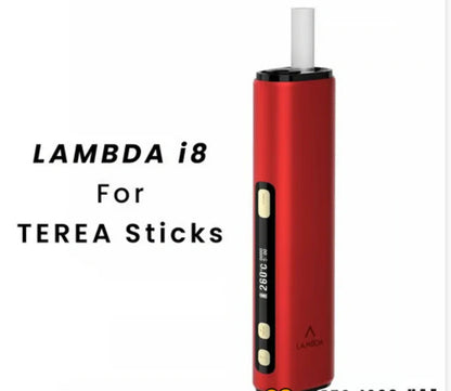 Lambda i8 HNB Device for TEREA Sticks Red color on a white background