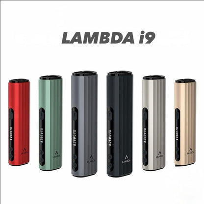 Lambda i9 HNB devices multiple colors on a white background from Vapor UAE