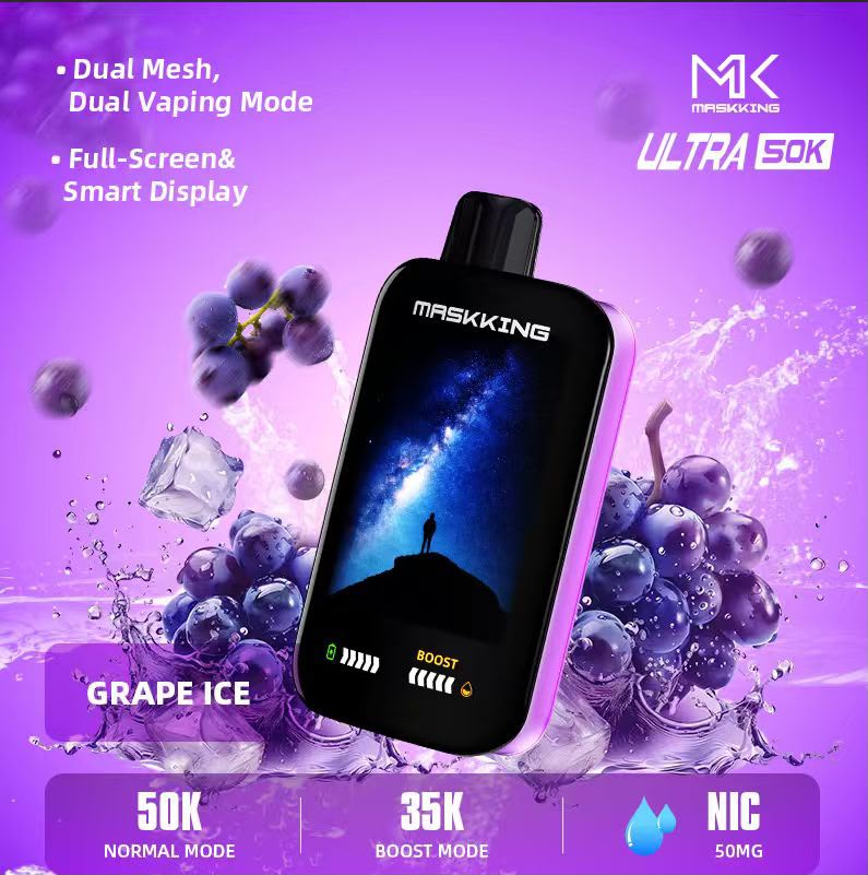 Maskking Ultra 50K Puffs Disposable Vape Grape Ice Flavor Device