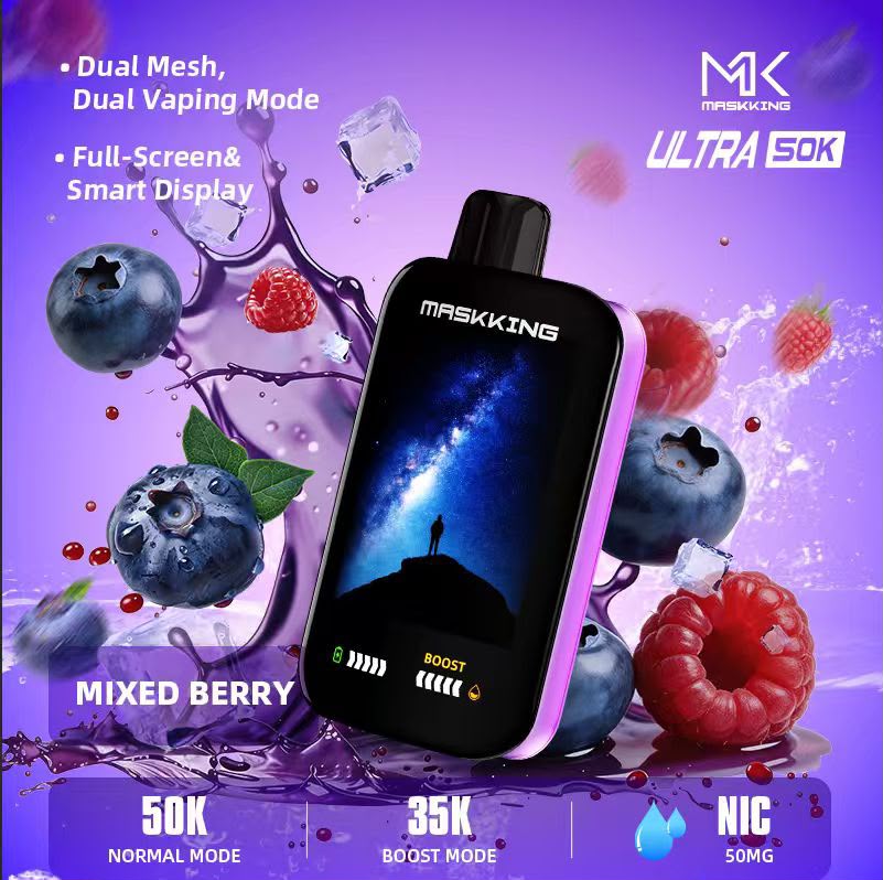 Maskking Ultra 50K Puffs Disposable Vape Mixed Berry Flavor Device