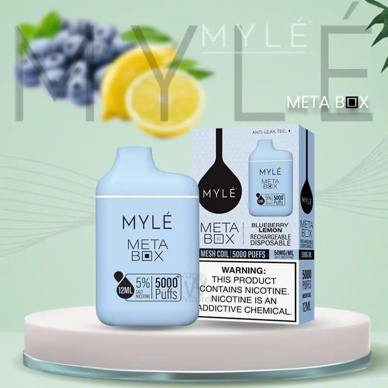 MYLE Meta Box 5000 Puffs Disposable Vape Blueberry Lemon Flavor