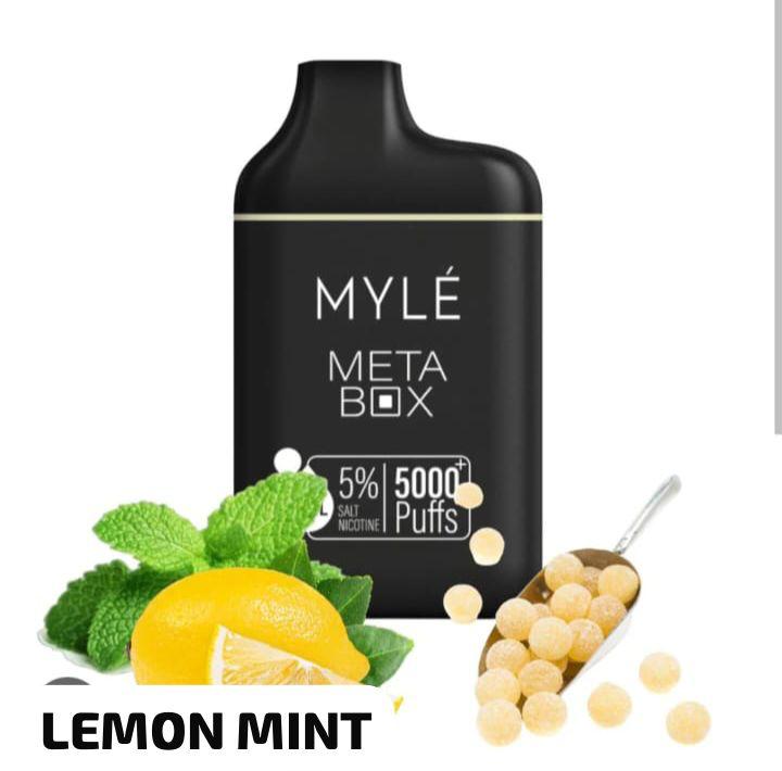 MYLE Meta Box 5000 Puffs Disposable Vape Lemon Mint Flavor