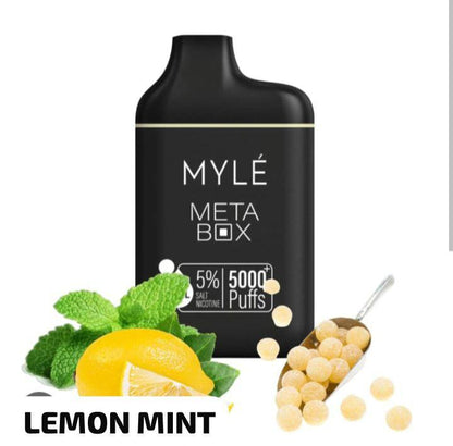 MYLE Meta Box 5000 Puffs Disposable Vape Lemon Mint Flavor