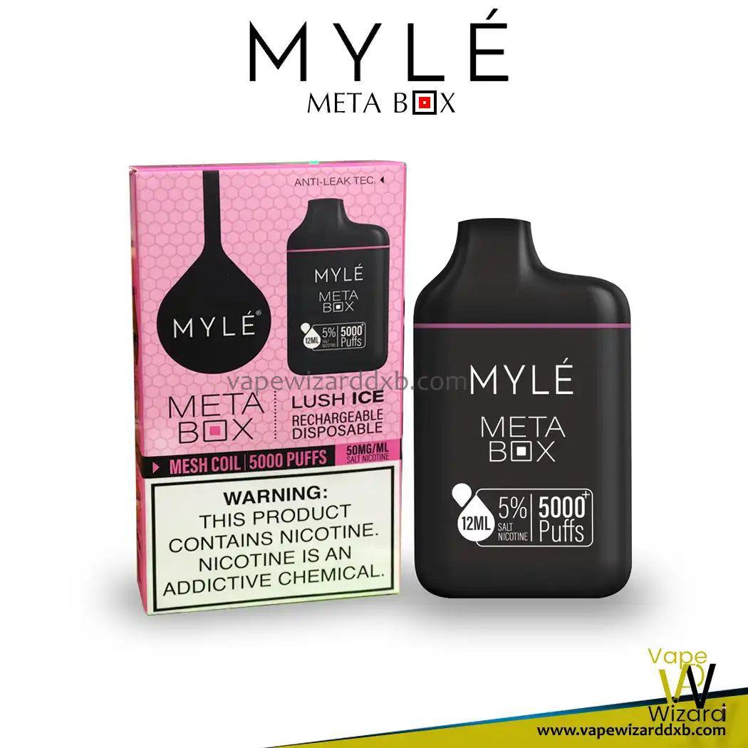 MYLE Meta Box 5000 Puffs Disposable Vape Lush Ice Flavor