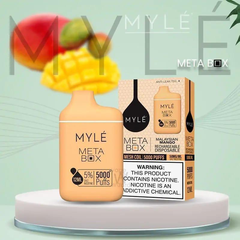 MYLE Meta Box 5000 Puffs Disposable Vape Malaysian Mango Flavor