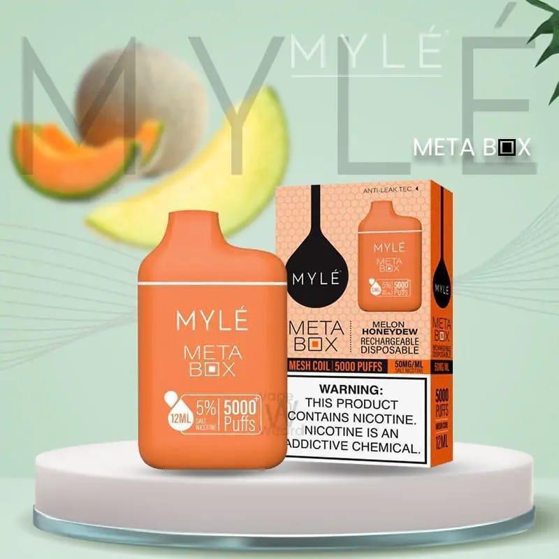 MYLE Meta Box 5000 Puffs Disposable Vape Melon Honeydew Flavor