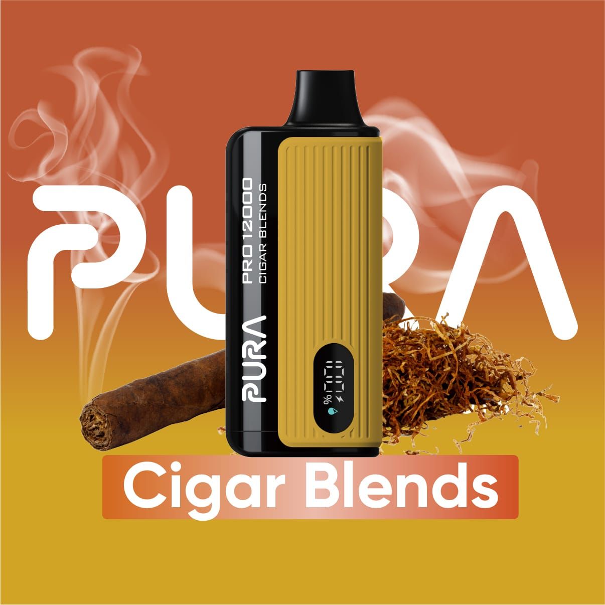 PURA Pro 12000 Puffs Disposable Vape device Cigar Blends flavor