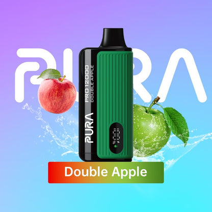 PURA Pro 12000 Puffs Disposable Vape device Double Apple flavor