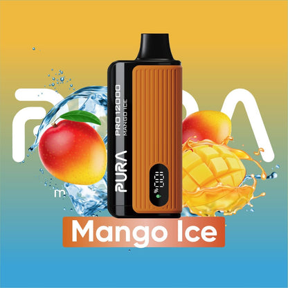 PURA Pro 12000 Puffs Disposable Vape device Mango Ice flavor