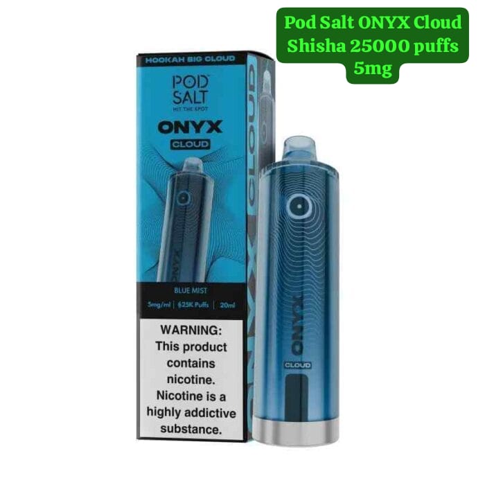 Pod Salt Onyx Cloud 25000 Puffs Disposable Vape Blue Mist Flavor