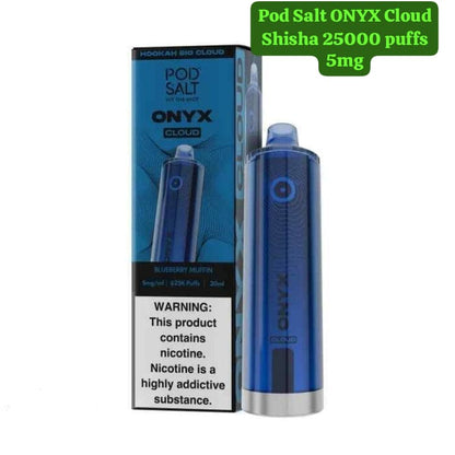 Pod Salt Onyx Cloud 25000 Puffs Disposable Vape Blueberry Muffin Flavor