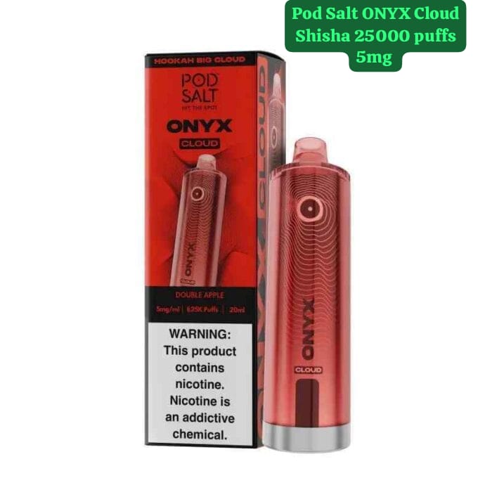 Pod Salt Onyx Cloud 25000 Puffs Disposable Vape Double Apple Flavor