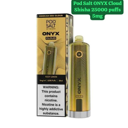 Pod Salt Onyx Cloud 25000 Puffs Disposable Vape Fizzy Lemon Flavor
